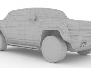 GMC Hummer EV Pickup 2022 3D Model