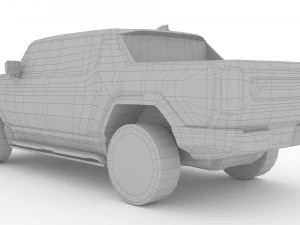 GMC Hummer EV Pickup 2022 3D Model