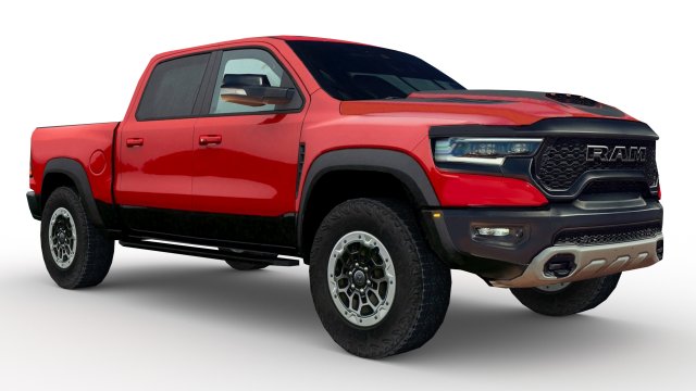 RAM 1500 TRX 2022 3D Model .c4d .max .obj .3ds .fbx .stl .blend 