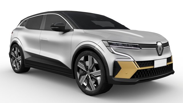 Renault Megane E-Tech 2024 3D 模型 .c4d .max .obj .3ds .fbx .stl .blend 