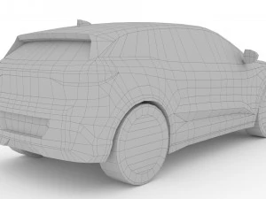 Renault Megane E-Tech 2024 3D Model