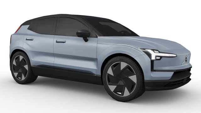 Volvo EX30 2024 Model 3D .c4d .max .obj .3ds .fbx .stl .blend 