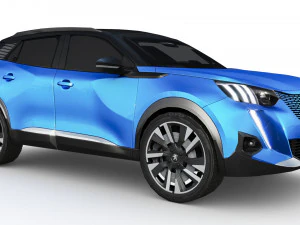 Peugeot e-2008 2023 Modello 3D