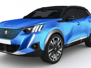 Peugeot e-2008 2023 3D Model