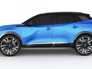 Peugeot e-2008 2023 3D Модель