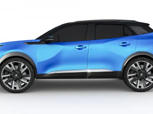 Peugeot e-2008 2023 3D Model