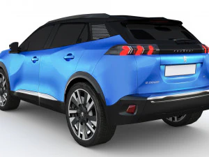 Peugeot e-2008 2023 3D Model