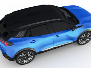 Peugeot e-2008 2023 3D Модель