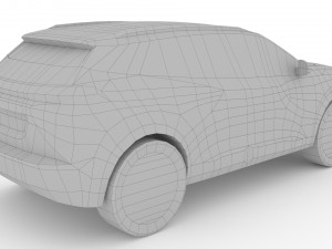 Peugeot e-2008 2023 3D Модель