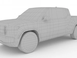 Rivian-R1T 2023 3D Model
