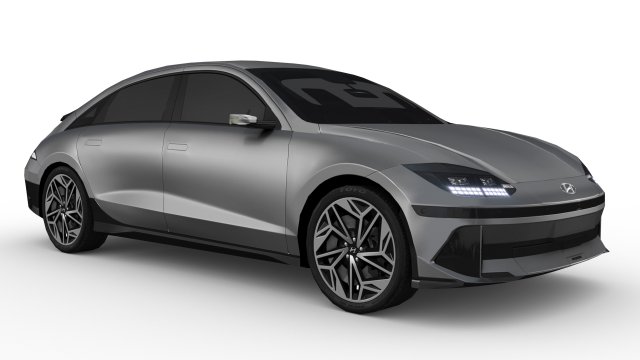 Hyundai Ioniq 6 2023 3D Model .c4d .max .obj .3ds .fbx .stl .blend 