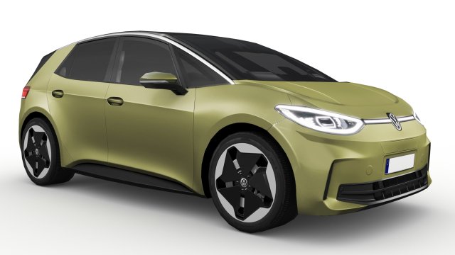 Volkswagen ID3 2024 3D Model .c4d .max .obj .3ds .fbx .stl .blend 