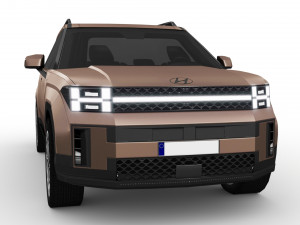 Hyundai Santa Fe 2024 Model 3D