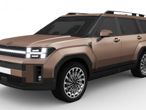 Hyundai Santa Fe 2024 Model 3D