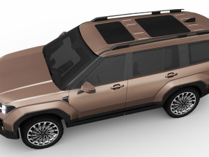 Hyundai Santa Fe 2024 Model 3D