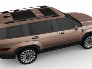Hyundai Santa Fe 2024 Model 3D