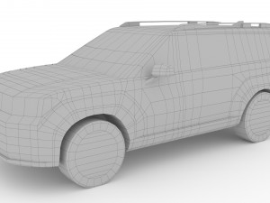 Hyundai Santa Fe 2024 Model 3D