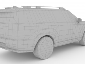 Hyundai Santa Fe 2024 Model 3D