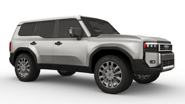 Toyota Land Cruiser 250 Prado 2024 Model 3D .c4d .max .obj .3ds .fbx .stl .blend 