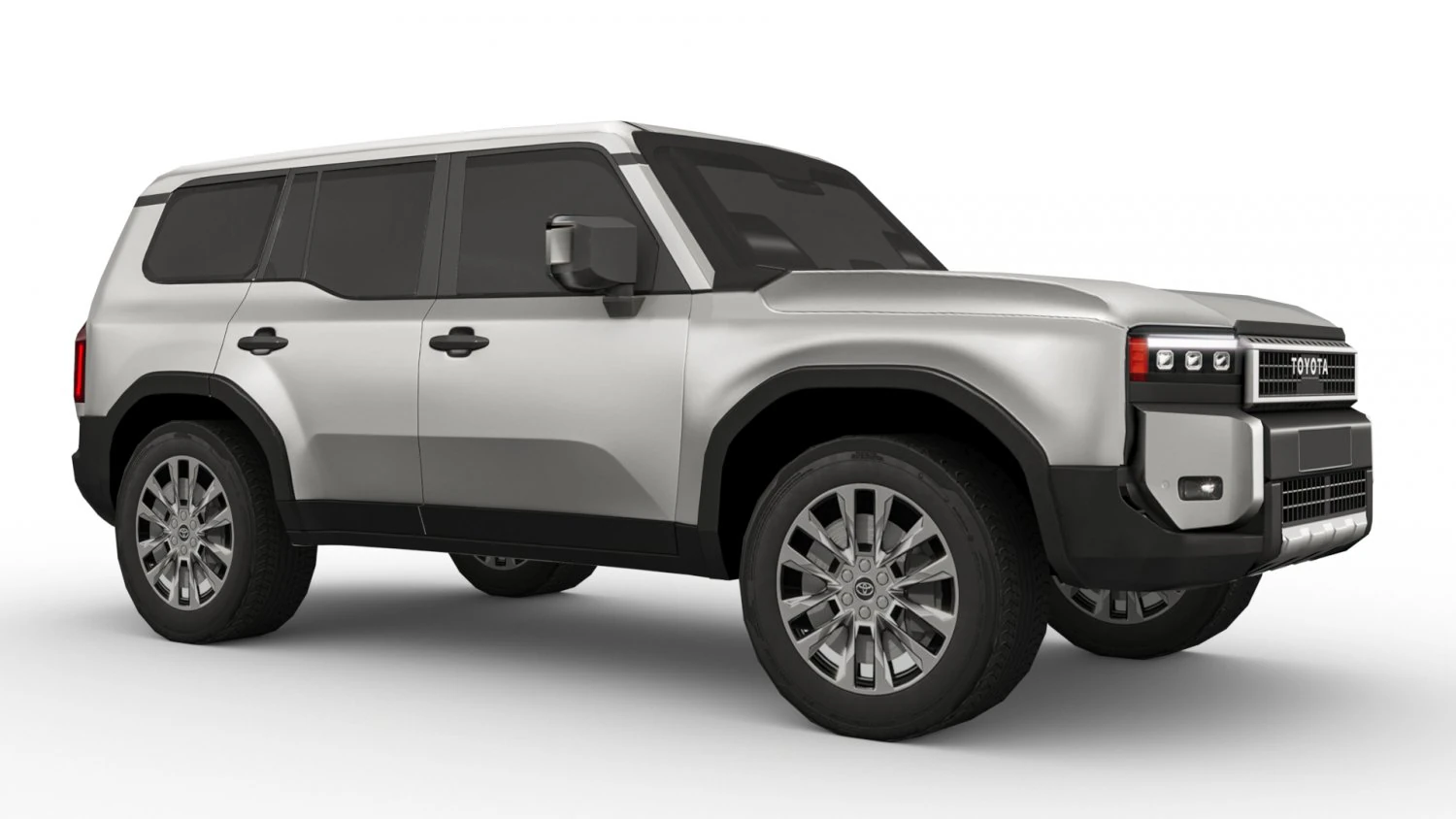 Toyota Land Cruiser 250 Prado 2024 3D Model .c4d .max .obj .3ds .fbx .stl .blend