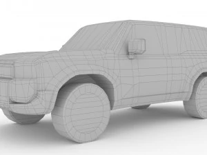 Toyota Land Cruiser 250 Prado 2024 3D Model