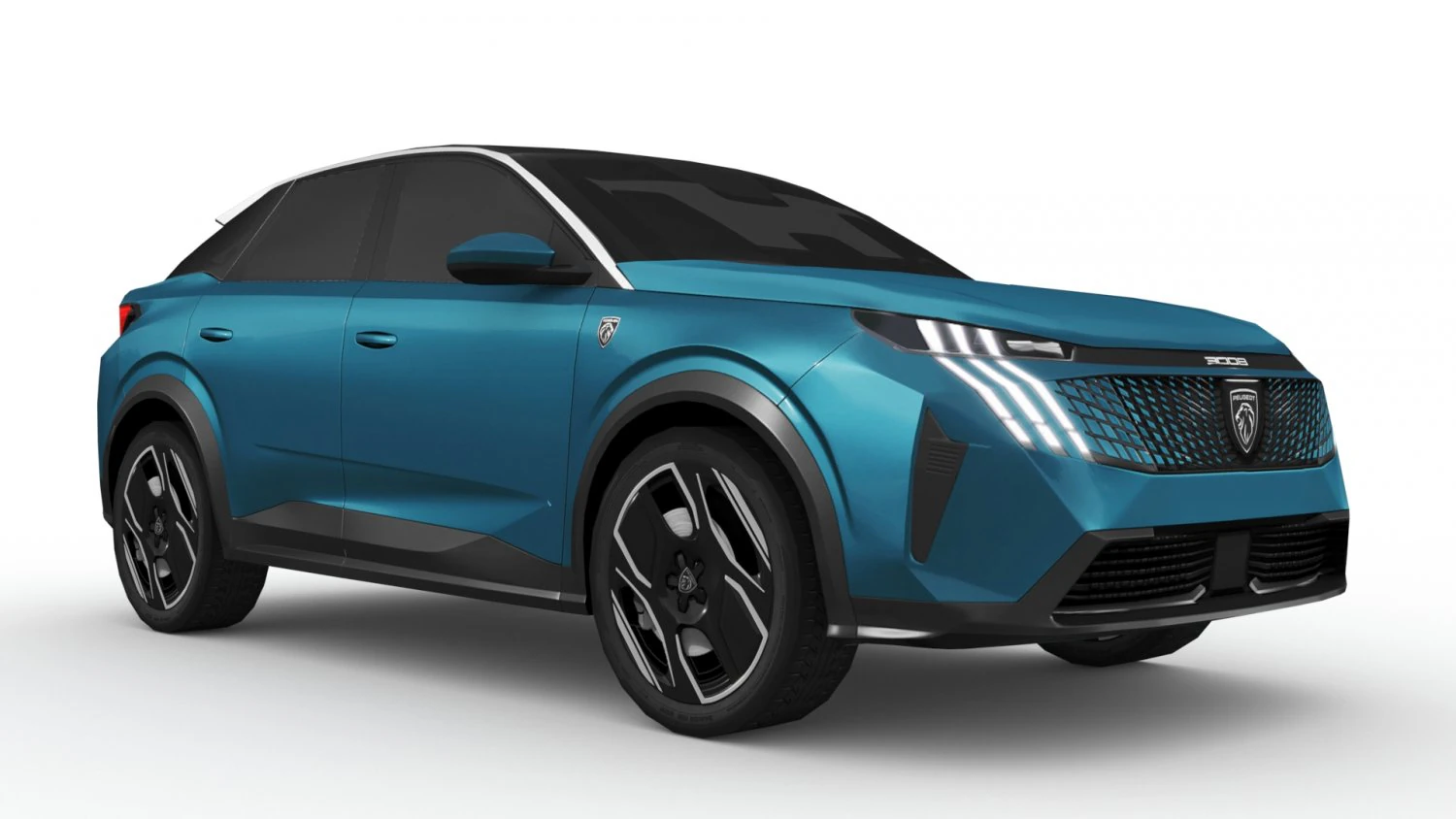 Peugeot e-3008 2024 3D Model .c4d .max .obj .3ds .fbx .stl .blend