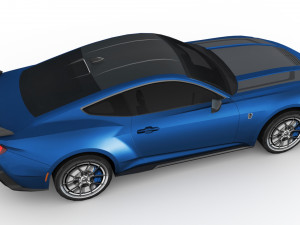 Ford-Mustang Dark Horse 2023 Modèle 3D
