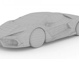 Lamborghini-Revuelto 2023 3D Model