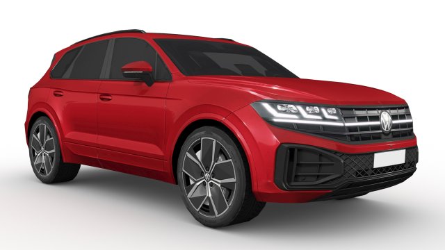 Volkswagen Touareg 2024 3D Model .c4d .max .obj .3ds .fbx .stl .blend
