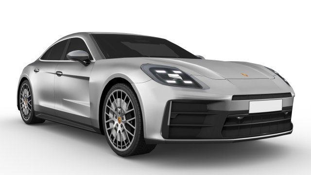 Porsche Panamera 2024 3D Model .c4d .max .obj .3ds .fbx .stl .blend 