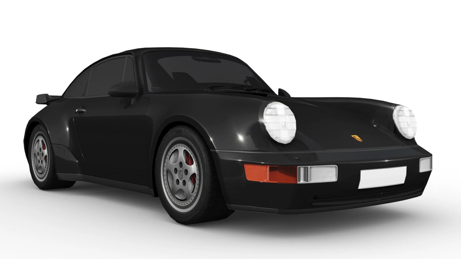 Porsche 911 964 Turbo 1993 3D Model .c4d .max .obj .3ds .fbx .stl .blend 
