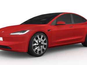 Tesla Model 3 2024 3D Модель