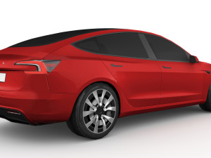 Tesla Model 3 2024 3D Модель