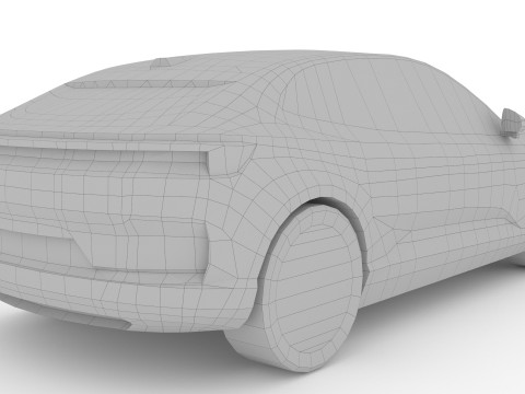 Polestar 4 2024 3D Model