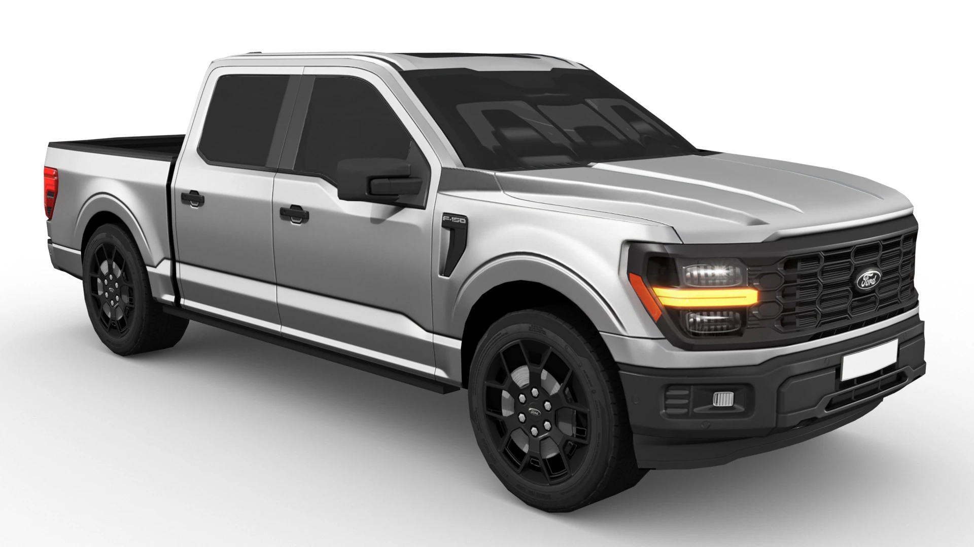 F-150 STX 2024 3D Model .c4d .max .obj .3ds .fbx .stl .blend