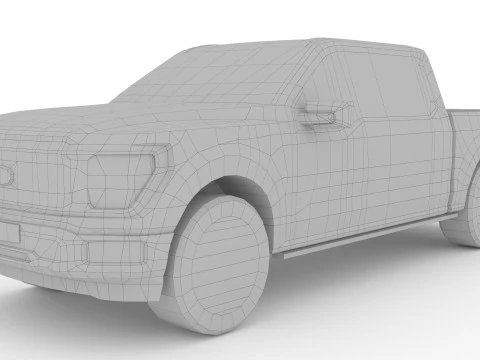F-150 STX 2024 3D Model
