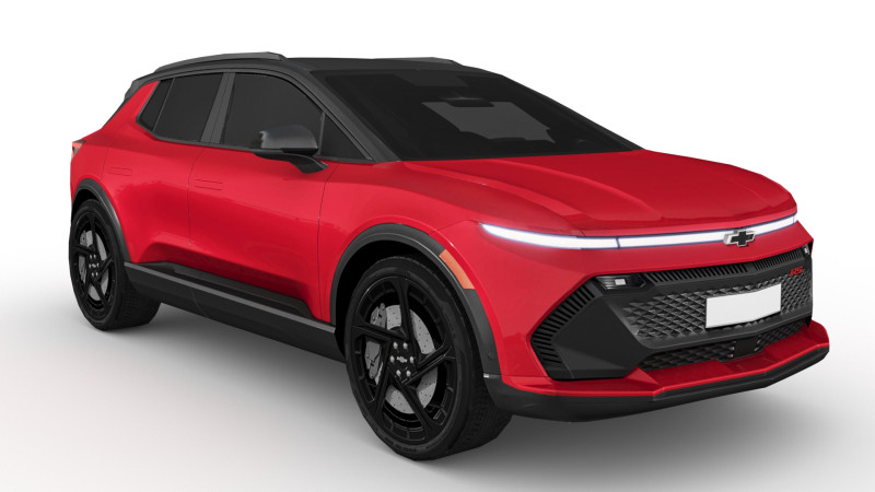 Chevrolet Equinox EV RS 2024 3D Модель .c4d .max .obj .3ds .fbx .stl .blend