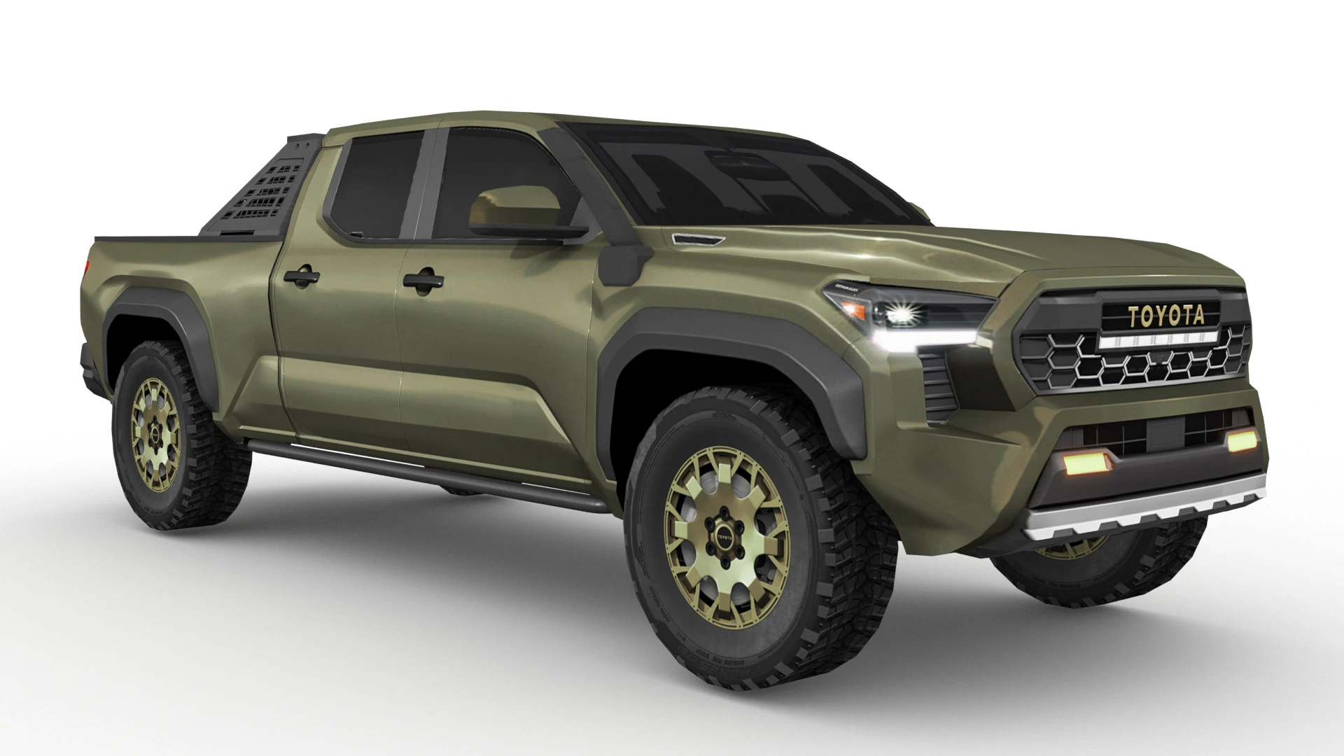 Toyota Tacoma Trailhunter 2024 3D Model .c4d .max .obj .3ds .fbx .stl .blend 
