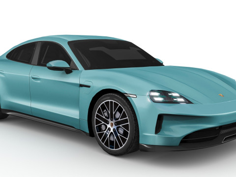 Porsche Taycan 2024 3D Модель