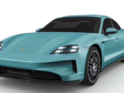 Porsche Taycan 2024 3D Model