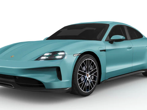 Porsche Taycan 2024 3D Model