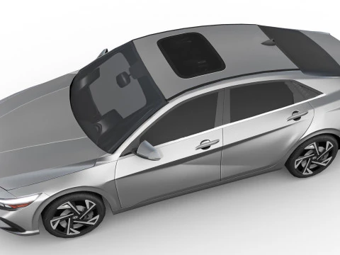 现代伊兰特 2024 3D 模型