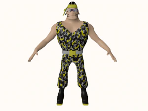 commando low poly character 3D Model