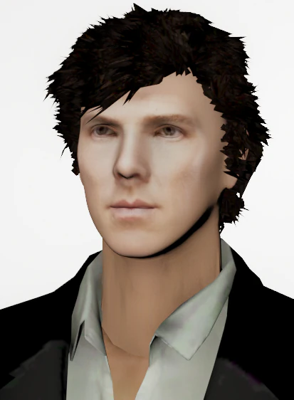 sherlock - benedict cumberbatch 3D Model .c4d .max .obj .3ds .fbx .stl .blend 