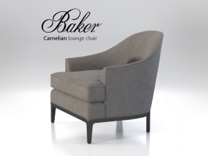 baker carnelian lounge chair 3D Model