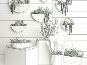 plant on the wall 111 3D 모델
