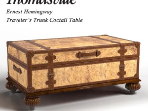 thomasville travellers багажник коктейльний столик 3D Модель