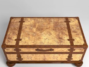 thomasville travelers trunk coctail table 3D Model