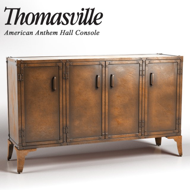 thomasville american anthem hall console Modèle 3D .c4d .max .obj .3ds .fbx .stl .blend 