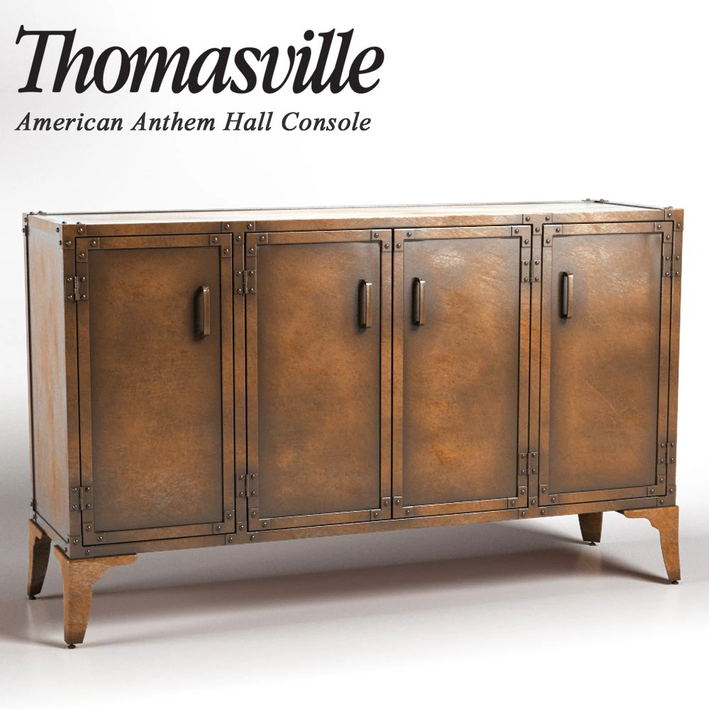 console de salle de l'hymne am&eacute;ricain de Thomasville Modèle 3D .c4d .max .obj .3ds .fbx .stl .blend 